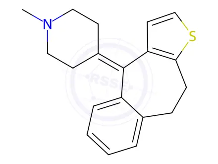 Chemical structure of Pizotifen