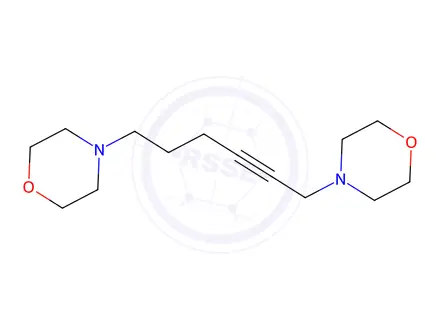Chemical structure of 1,6-Bis(morpholino)-2-hexyne
