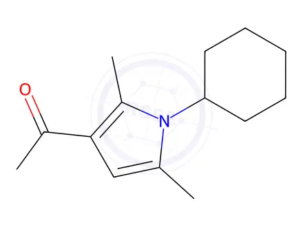 Chemical structure of 1-(1-Cyclohexyl-2,5-dimethyl-1H-pyrrol-3-yl)ethanone