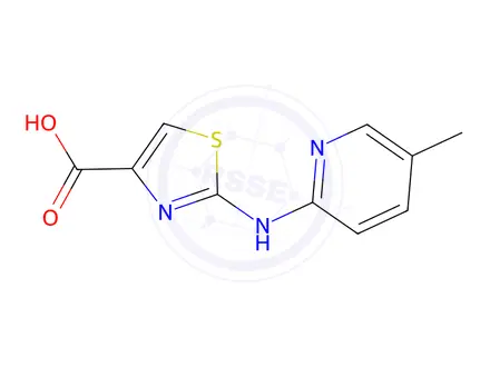 Chemical structure of 2-((5-Methylpyridin-2-yl)amino)thiazole-4-carboxylic acid