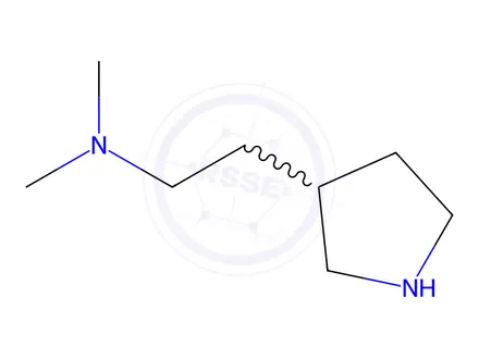 Chemical structure of N,N-dimethyl-2-(pyrrolidin-3-yl)ethanamine dihydrochloride