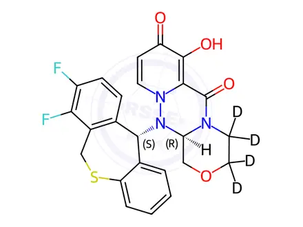 Chemical structure of Baloxavir-D4