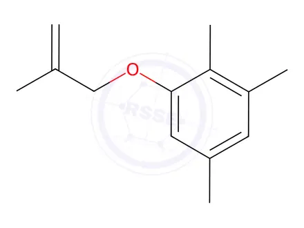 Chemical structure of Benzene, 1,2,5-trimethyl-3-[(2-methyl-2-propen-1-yl)oxy]-