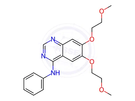 Chemical structure of Desethynyl Erlotinib