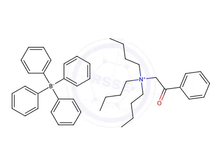 Chemical structure of N,N,N-TRIBUTYL-N-PHENACYLAMMONIUM TETRAPHENYLBORATE