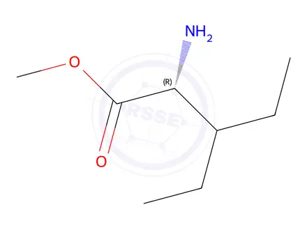 Chemical structure of (R)-Methyl 2-amino-3-ethylpentanoate