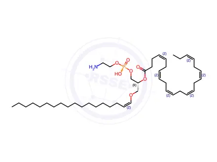 Chemical structure of C18(Plasm)-22:6 PE