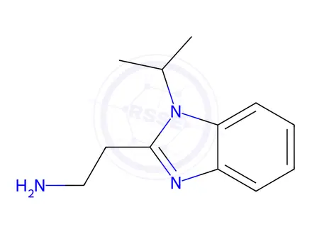 Chemical structure of 2-[1-(propan-2-yl)-1H-1,3-benzodiazol-2-yl]ethan-1-amine dihydrochloride