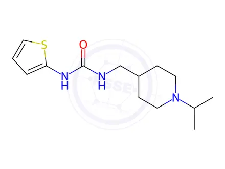 Chemical structure of 1-((1-Isopropylpiperidin-4-yl)methyl)-3-(thiophen-2-yl)urea