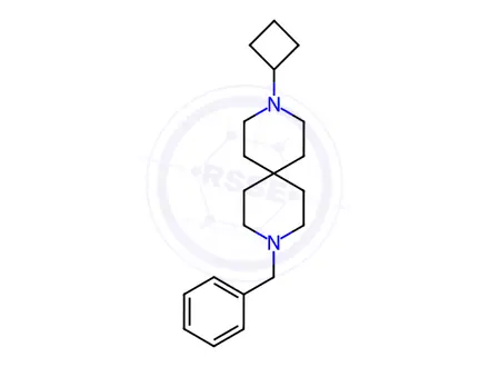 Chemical structure of 3,9-Diazaspiro[5.5]undecane, 3-cyclobutyl-9-(phenylmethyl)-