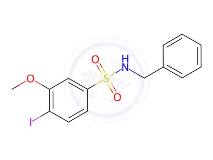 Chemical structure of N-Benzyl-4-iodo-3-methoxybenzenesulfonamide