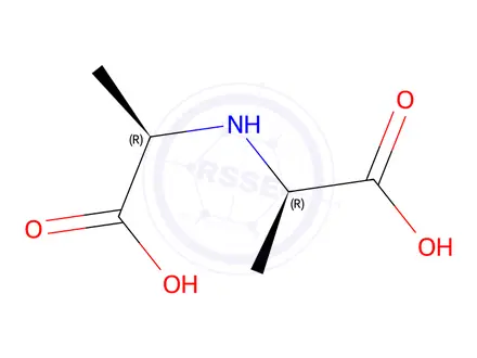 Chemical structure of Alanine, N-(1-carboxyethyl)-, (R*,R*)-(9CI)