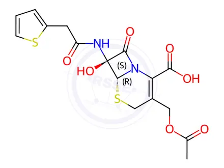 Chemical structure of Cefalotin Impurity 2