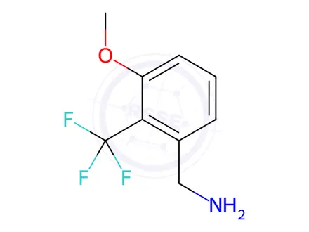 Chemical structure of (3-Methoxy-2-(trifluoromethyl)phenyl)methanamine