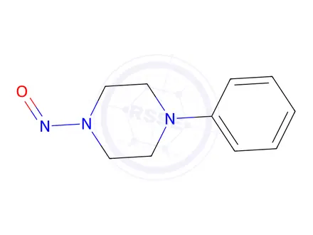 Chemical structure of 1-Nitroso-4-phenylpiperazine
