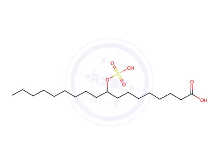 Chemical structure of 9(or 10)-(sulphooxy)octadecanoic acid