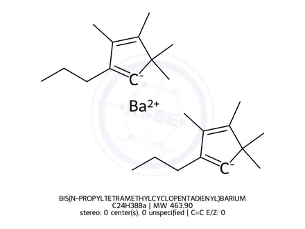 Chemical structure of BIS(N-PROPYLTETRAMETHYLCYCLOPENTADIENYL)BARIUM