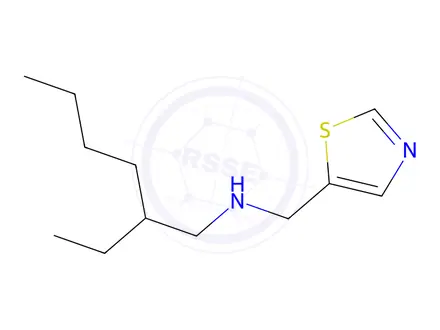 Chemical structure of 2-Ethyl-N-(thiazol-5-ylmethyl)hexan-1-amine