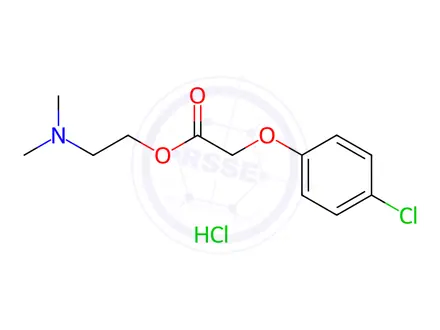 Chemical structure of Meclofenoxate Hcl