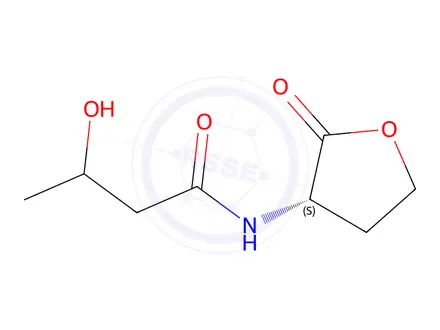 Chemical structure of N-(3-Hydroxybutanoyl)-L-homoserine lactone