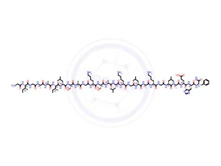 Chemical structure of Bombinin-like peptide 3