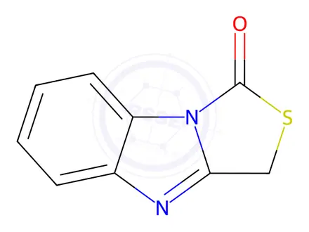 Chemical structure of 1H,3H-Thiazolo[3,4-a]benzimidazol-1-one(9CI)