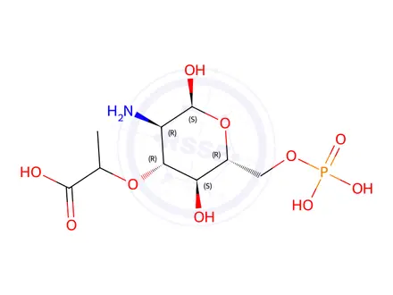 Chemical structure of muramic acid-6-phosphate