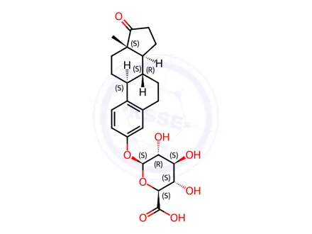 Chemical structure of Estrone b-D-glucuronide