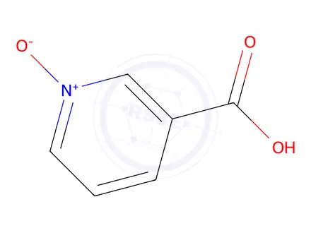 Chemical structure of nicotinic acid 1-oxide, compound with 2-aminoethanol (1:1)
