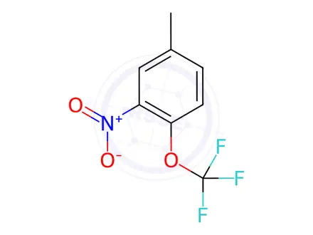 Chemical structure of 4-Methyl-2-nitro-1-(trifluoromethoxy)benzene