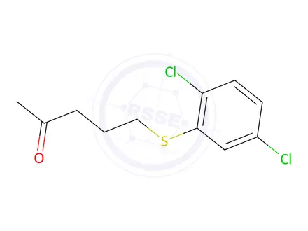 Chemical structure of 5-((2,5-Dichlorophenyl)thio)pentan-2-one