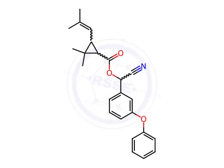 Chemical structure of Cyphenothrin