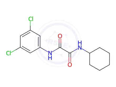 Chemical structure of N'-Cyclohexyl-N-(3,5-dichlorophenyl)ethanediamide