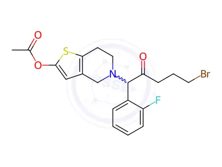Chemical structure of Prasugrel Cyclopropyl Open Ring Impurity-1