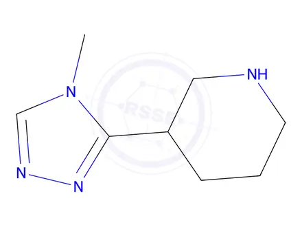 Chemical structure of 3-(4-methyl-4H-1,2,4-triazol-3-yl)piperidine