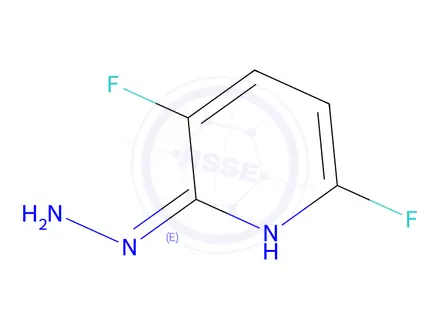 Chemical structure of (E)-3,6-Difluoro-2-hydrazono-1,2-dihydropyridine
