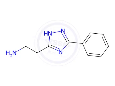 Chemical structure of 2-(3-Phenyl-1H-1,2,4-triazol-5-yl)ethan-1-amine Dihydrochloride