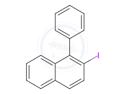 Chemical structure of Naphthalene, 2-iodo-1-phenyl-