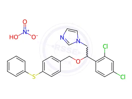 Chemical structure of Fenticonazole Nitrate