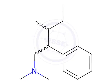 Chemical structure of β-(1-Methylpropyl)-N,N-dimethylbenzeneethanamine