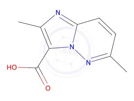 Chemical structure of 2,6-diMethyliMidazo[1,2-b]pyridazine-3-carboxylic acid