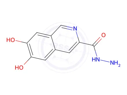 Chemical structure of 6,7-Dihydroxyisoquinoline-3-carbohydrazide