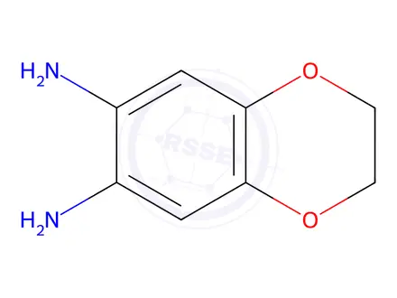 Chemical structure of 1,2-Diamino-4,5-ethylenedioxybenzene, Dihydrochloride