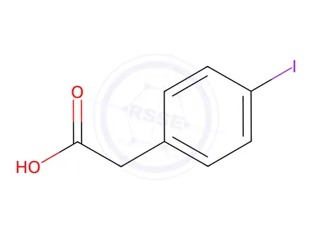 Chemical structure of 4-Iodophenylacetic acid
