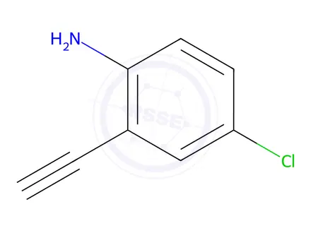 Chemical structure of 4-Chloro-2-ethynylaniline