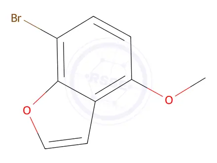 Chemical structure of 7-Bromo-4-methoxy-1-benzofuran