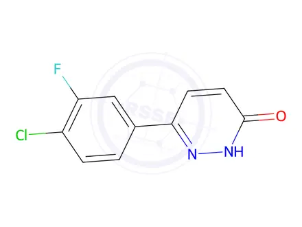 Chemical structure of 6-(4-chloro-3-fluorophenyl)pyridazin-3-ol