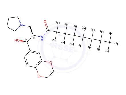 Chemical structure of Eliglustat D15