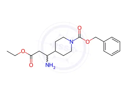 Chemical structure of Ethyl 3-(4-cbz)piperidine-3-aminopropionate