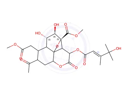 Chemical structure of bruceanic acid D